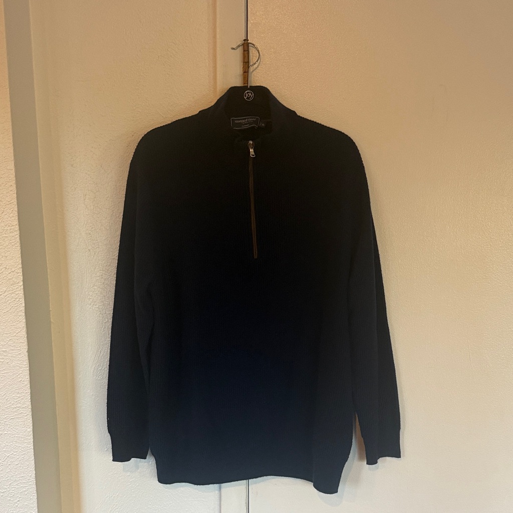 Men's Navy Cashmere Sweater